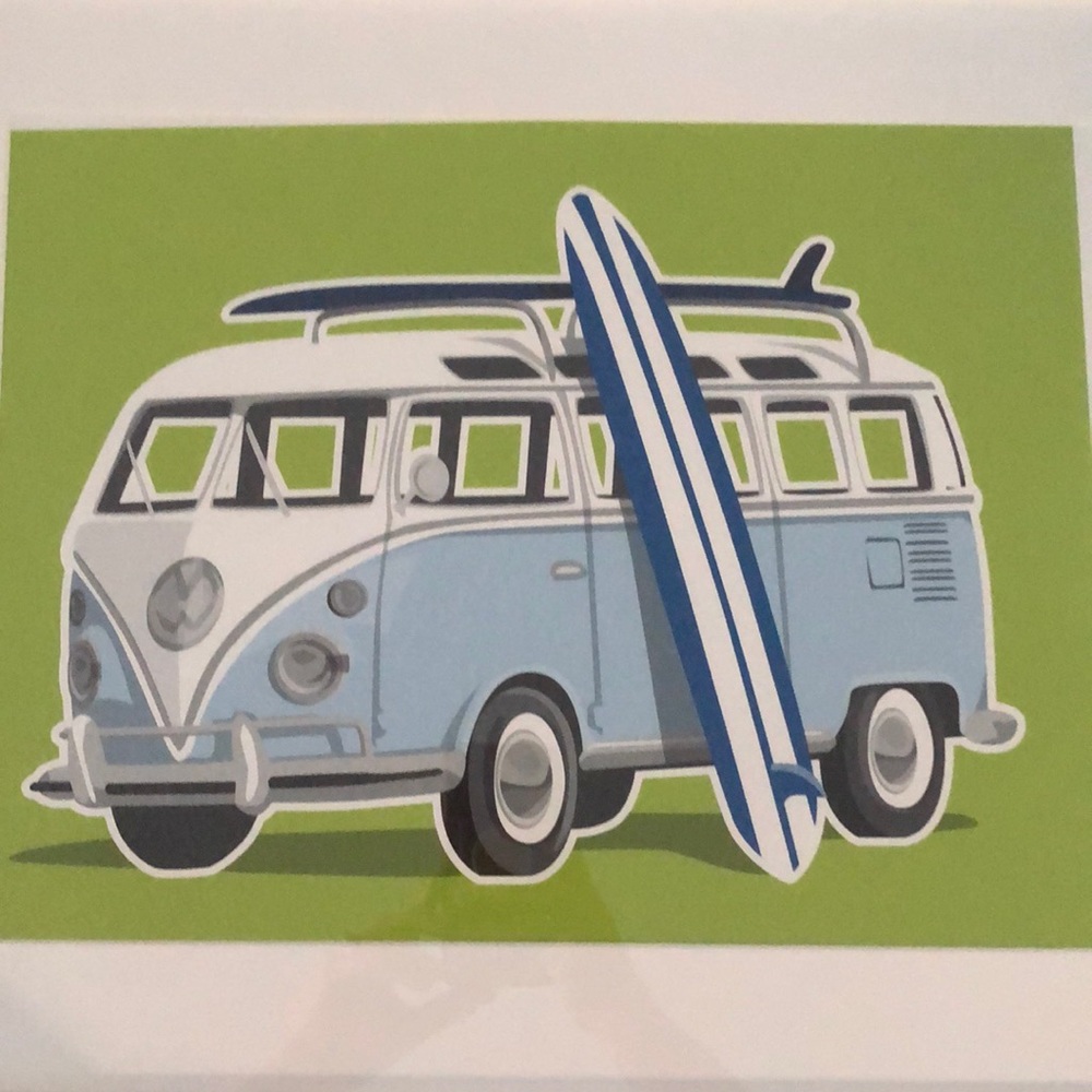 Canvas VW bus print